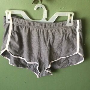 Gray and White Aeropostale Classic Retro Shorts